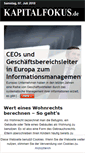 Mobile Screenshot of kapitalfokus.de